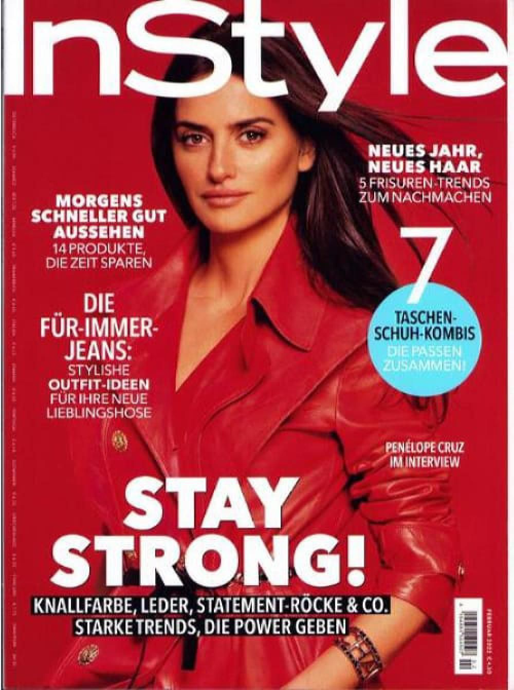 InStyle Magazin Deutschland 2022-02 Penelope Cruz