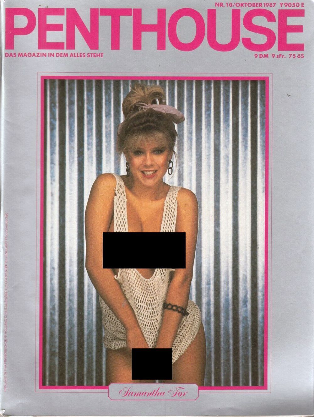 Penthouse Magazin Deutschland 1987-10 Samantha Fox