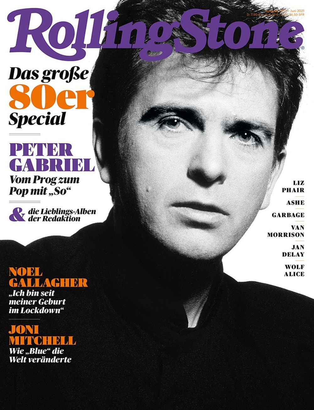 Rolling Stone Magazin Deutschland 2021-06 Peter Gabriel Liz Phair Ashe Garbage Noel Gallagher