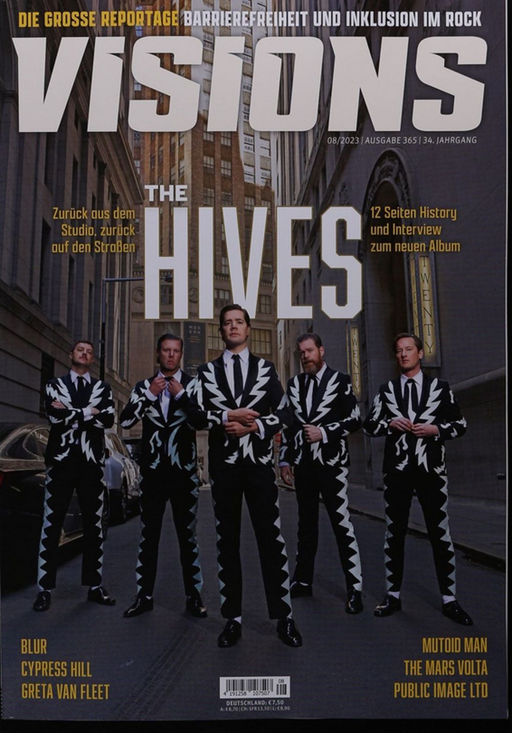 Visions Magazine Germany 2023 #365 The Hives Blur Cypress Hill Greta Van Fleet Original Print Issue