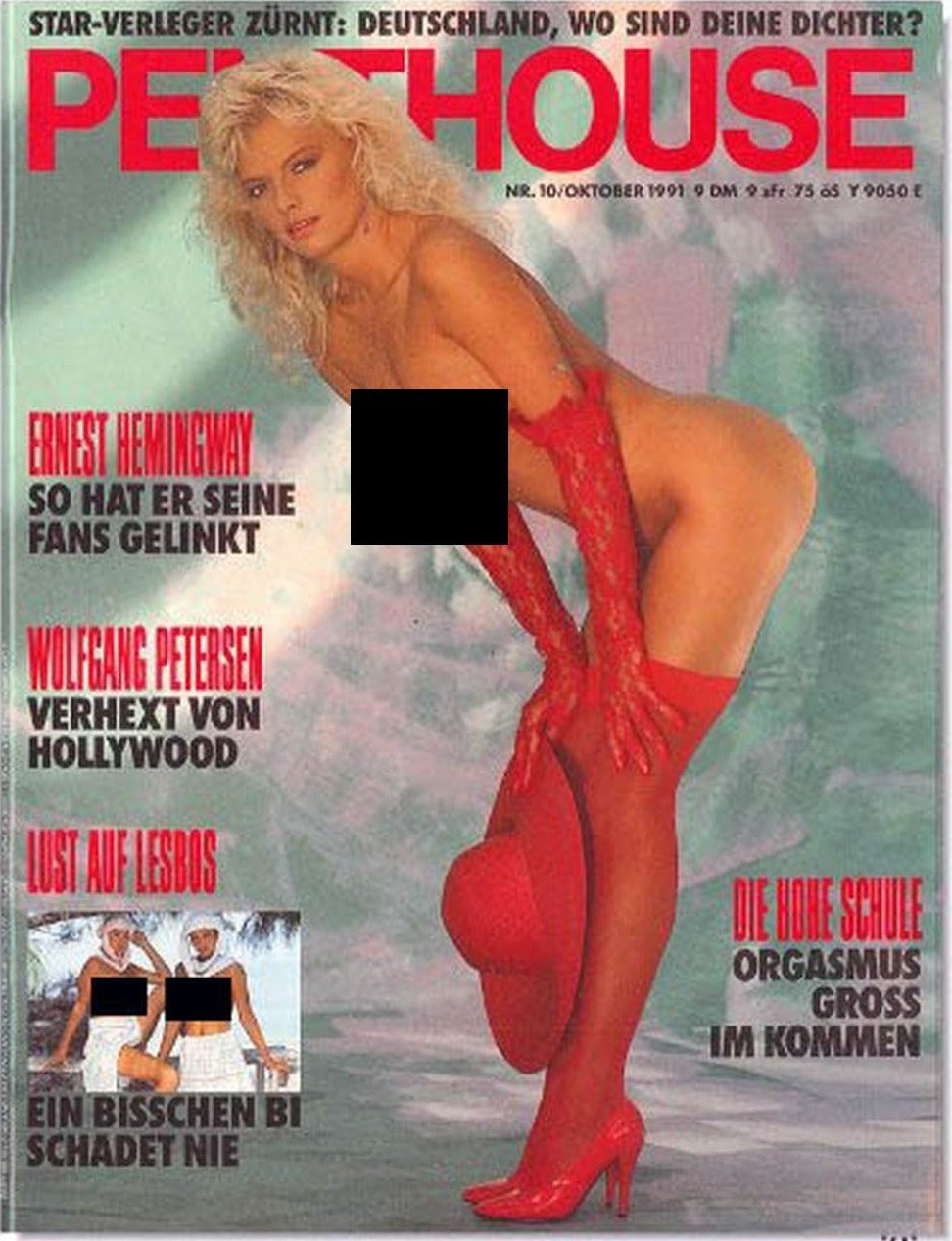 Penthouse Magazine Allemagne 1991-10 Ryan Julia Wolfgang Petersen Sunni Woods Angie