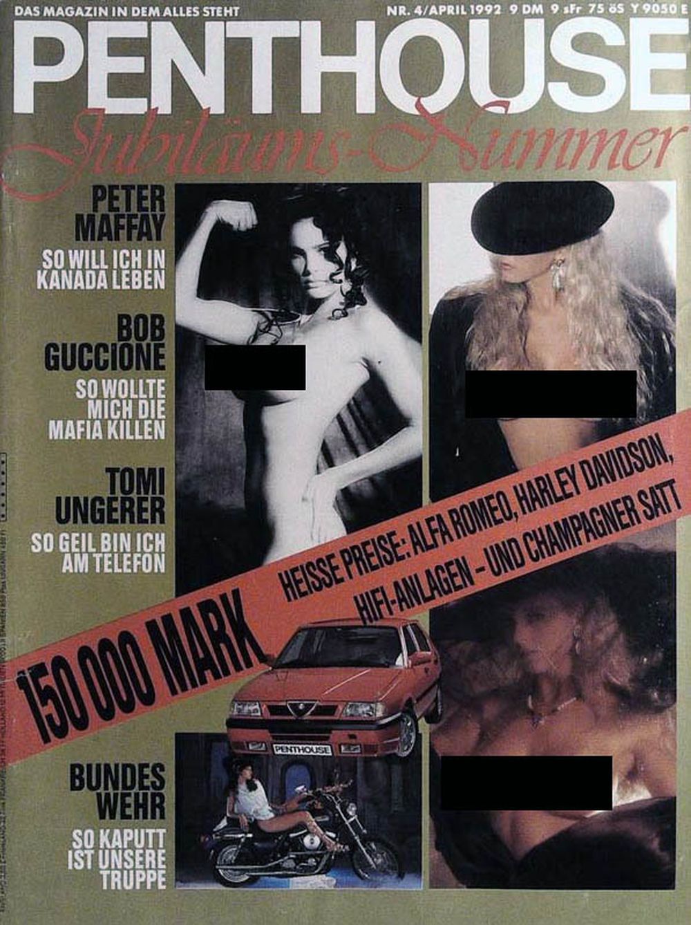 Penthouse Magazin Deutschland 1992-04 Peter Maffay Bob Guccione Tomi Ungerer