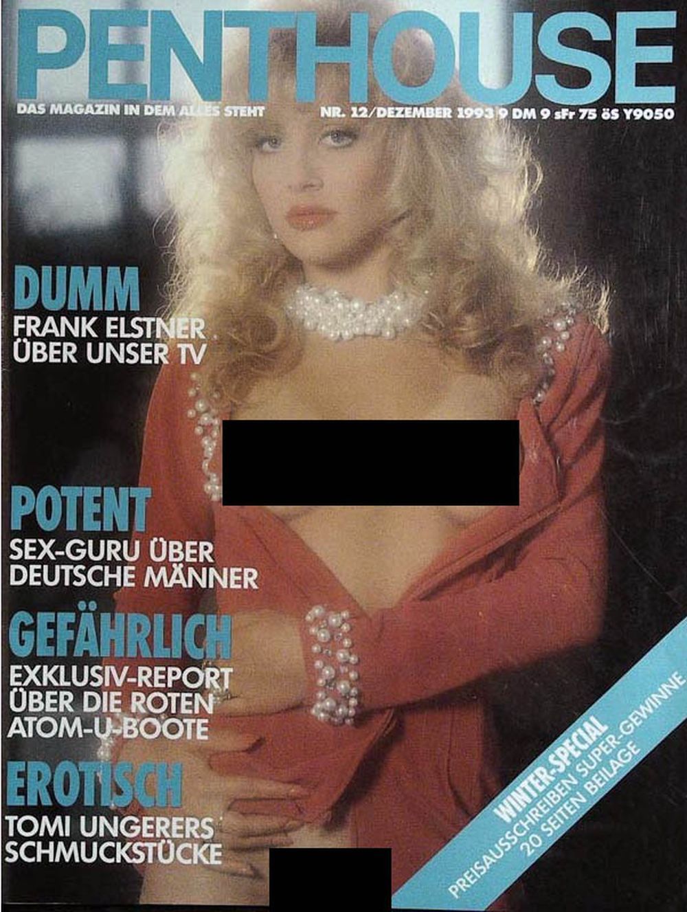 Penthouse Magazin Deutschland 1993-12 Christie Lee Frank Elstner Tomi Ungerer
