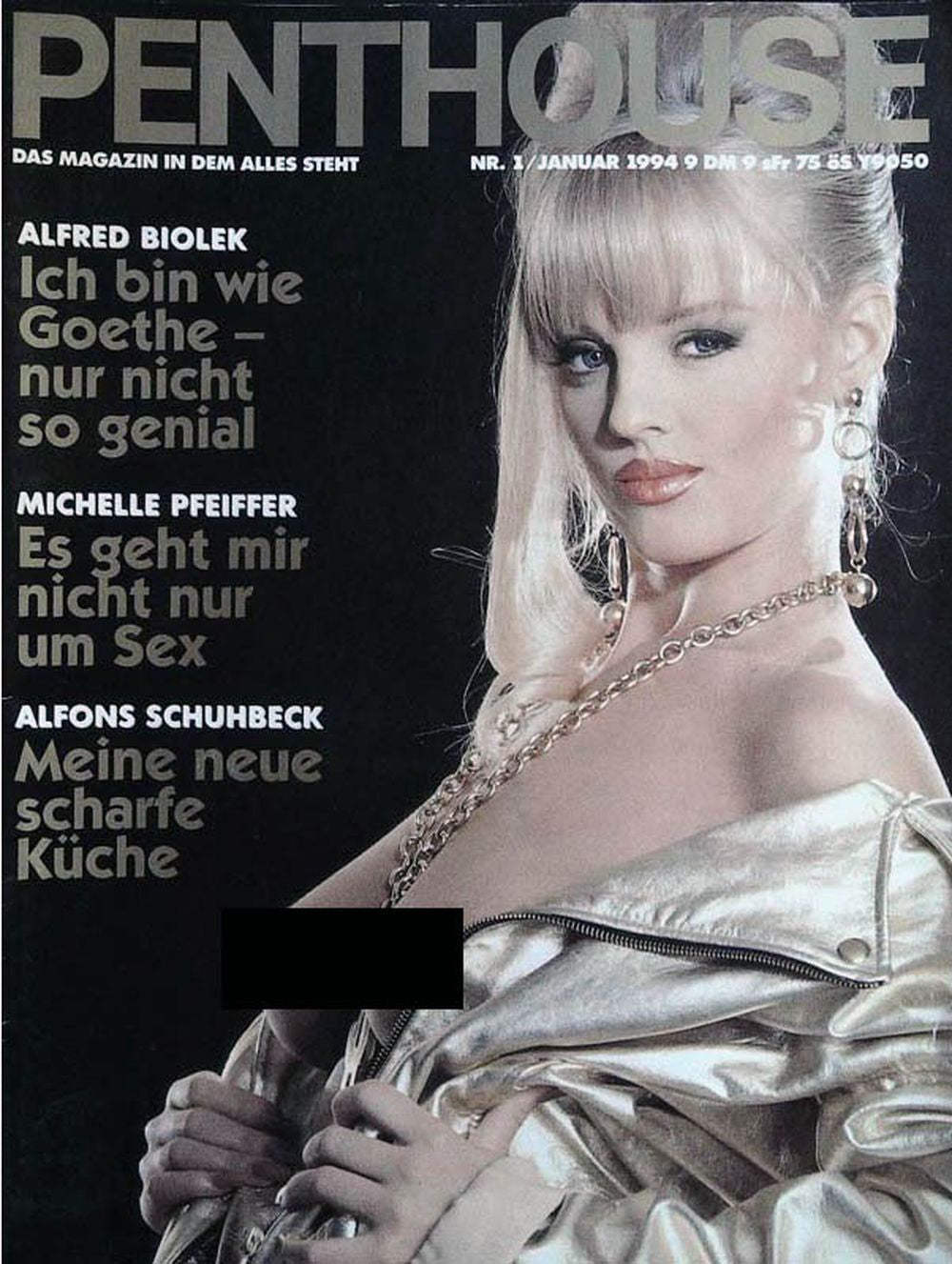 Penthouse Magazin Deutschland 1994-01 Levena Holmes Alfred Biolek Michelle Pfeiffer