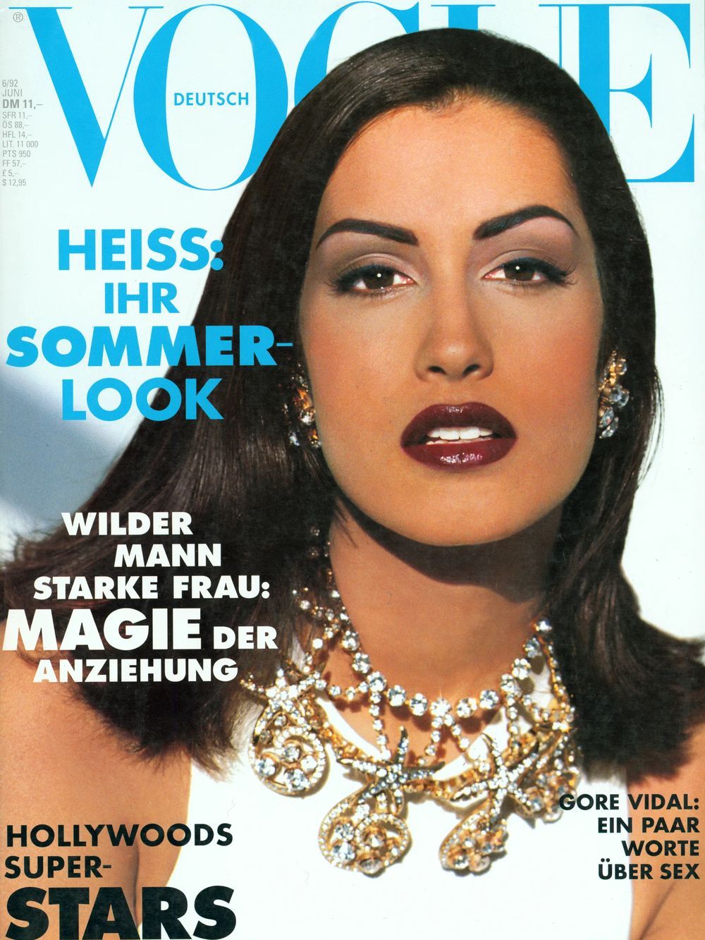Vogue Magazin Deutschland 1992-06 Yasmeen Ghauri Mario Testino