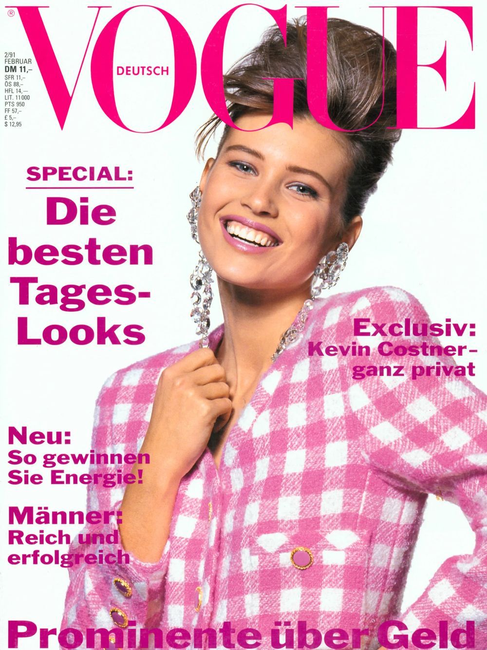 Vogue Magazin Deutschland 1991-02 Daniela Pestova Lothar Schmid