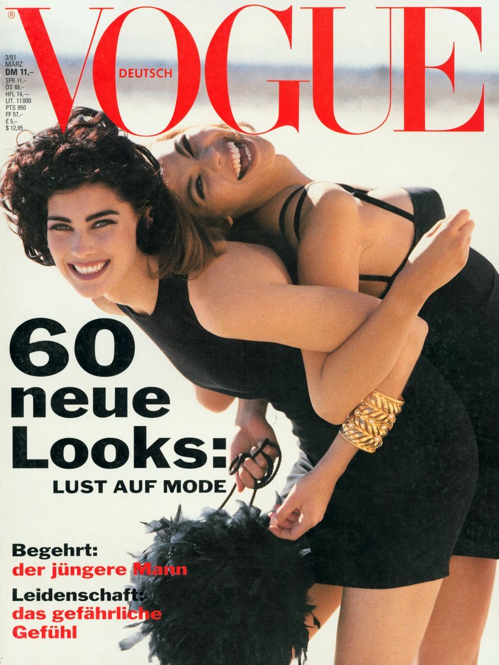 Vogue Magazine Germany 1991-03 Mitzi & Adele Mark Abrahams