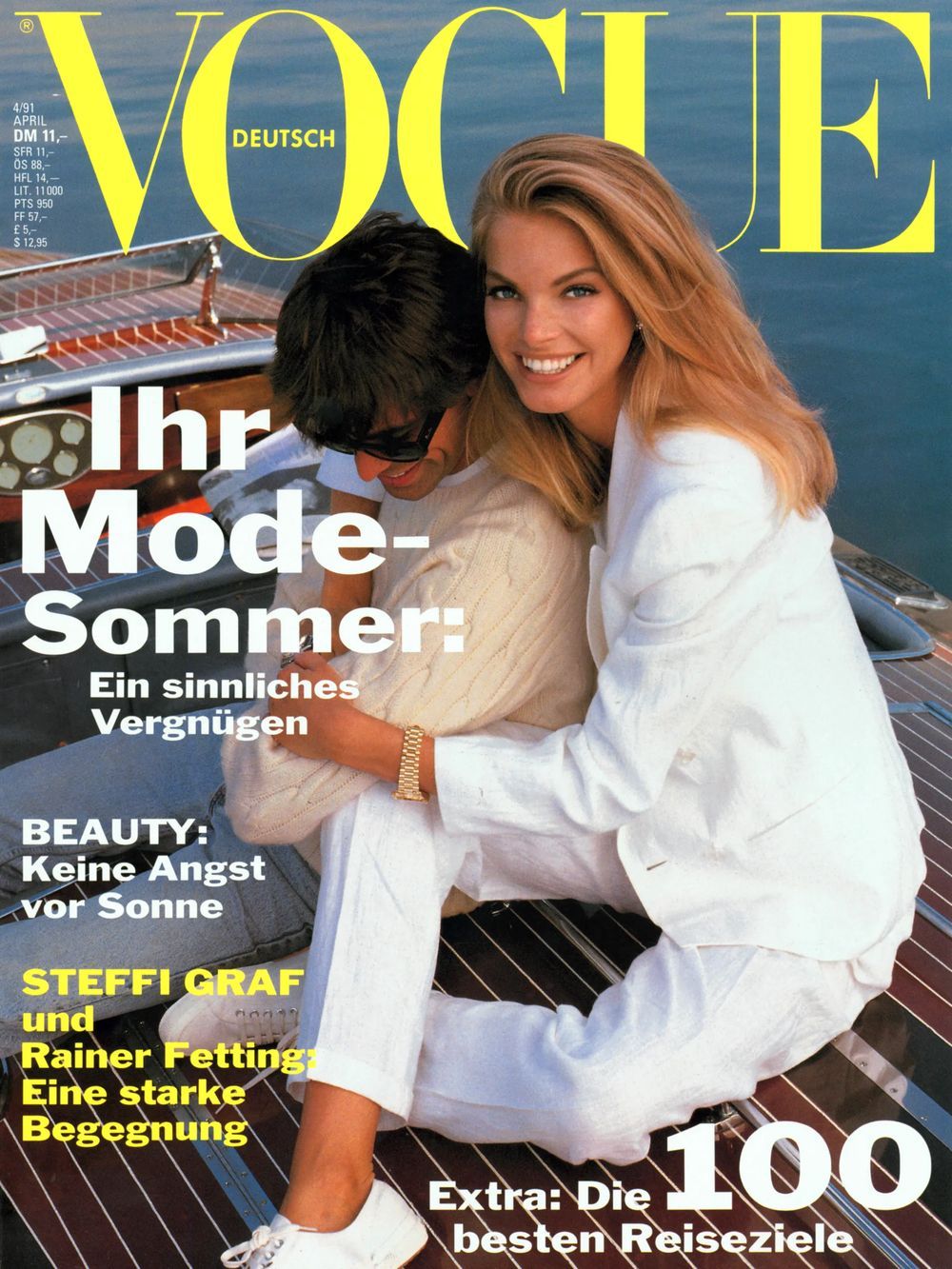 Vogue Magazin Deutschland 1991-04 Vera Cox Mark Abrahams