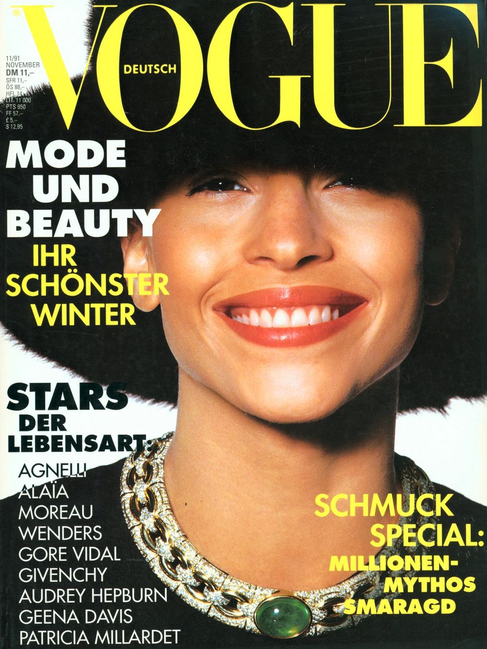 Vogue Magazin Deutschland 1991-11 Jenny Paul Lange