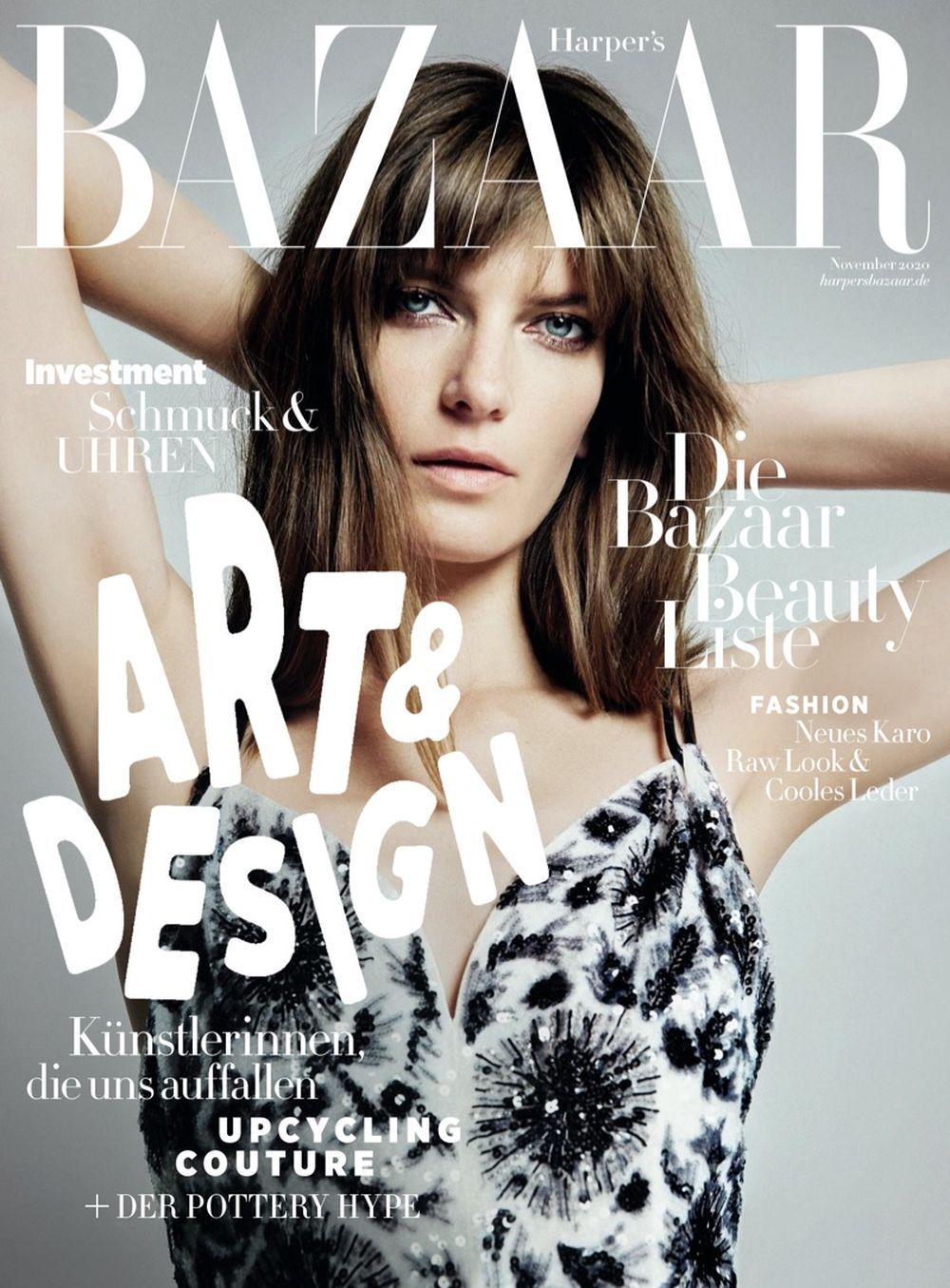 Harpers Bazaar Magasin Tyskland 2020-11 Valerija Kelava Originalutgåva