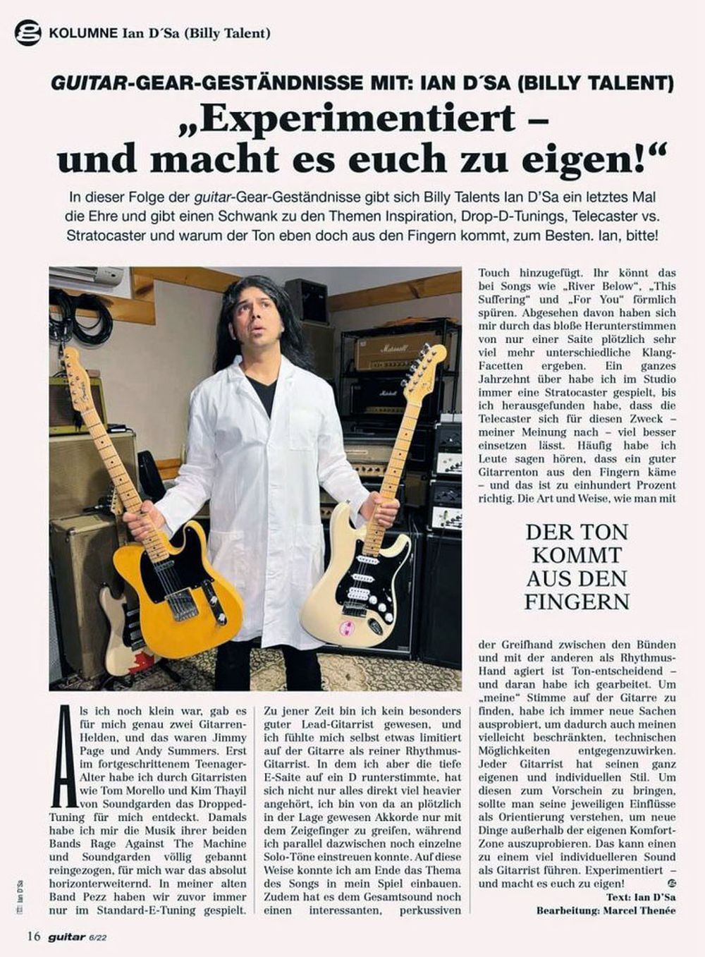 Guitar Magazin Deutschland 2022-06 Michael Schenker Def Leppard Mark Tremonti