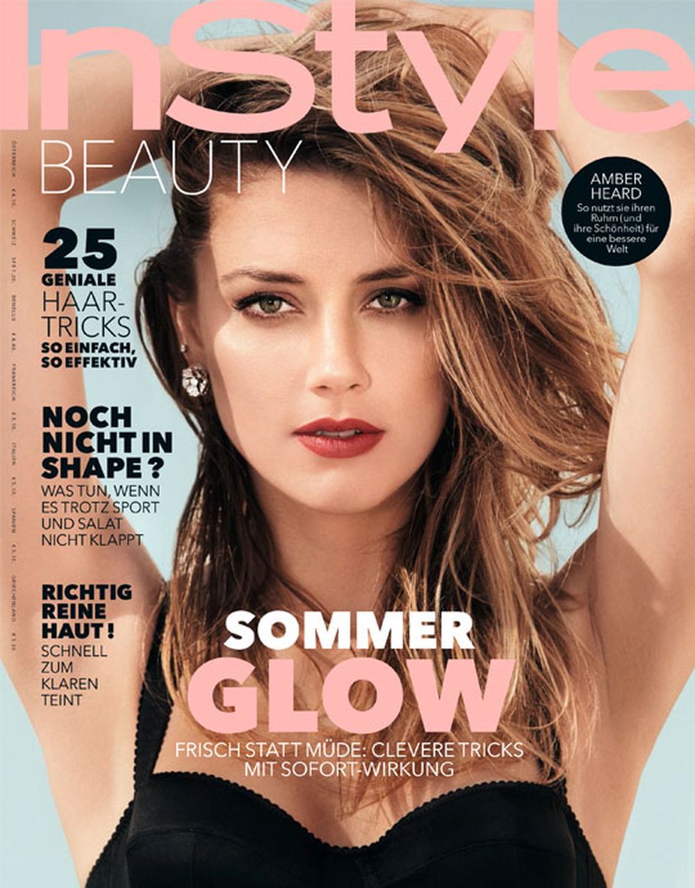 InStyle Beauty Magasin Tyskland 2019 Amber Heard Originaludgave