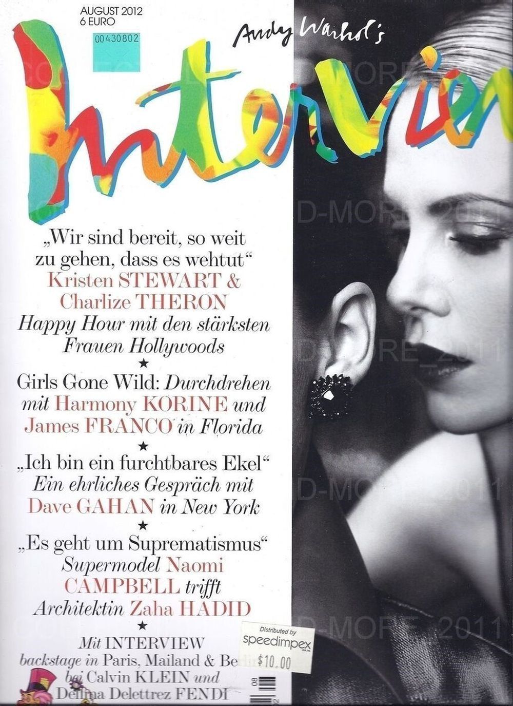 Interview Revista Alemania 2012-08 Kristen Stewart Charlize Theron Edición original