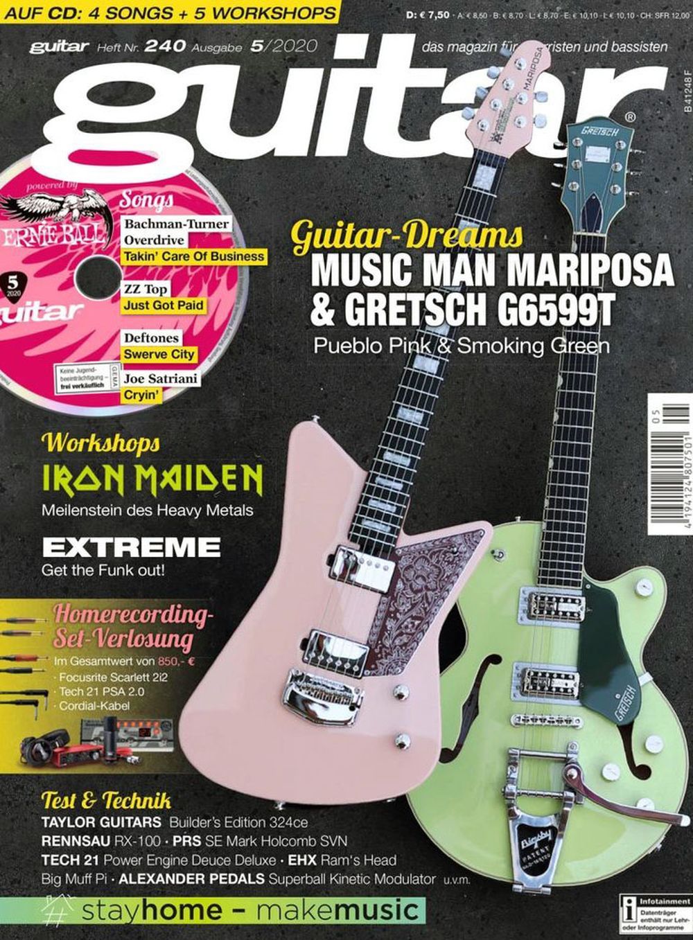 Guitar Magazin Deutschland 2020-05 Deep Purple Iron Maiden Axel Rudi Pell Matt Heafy