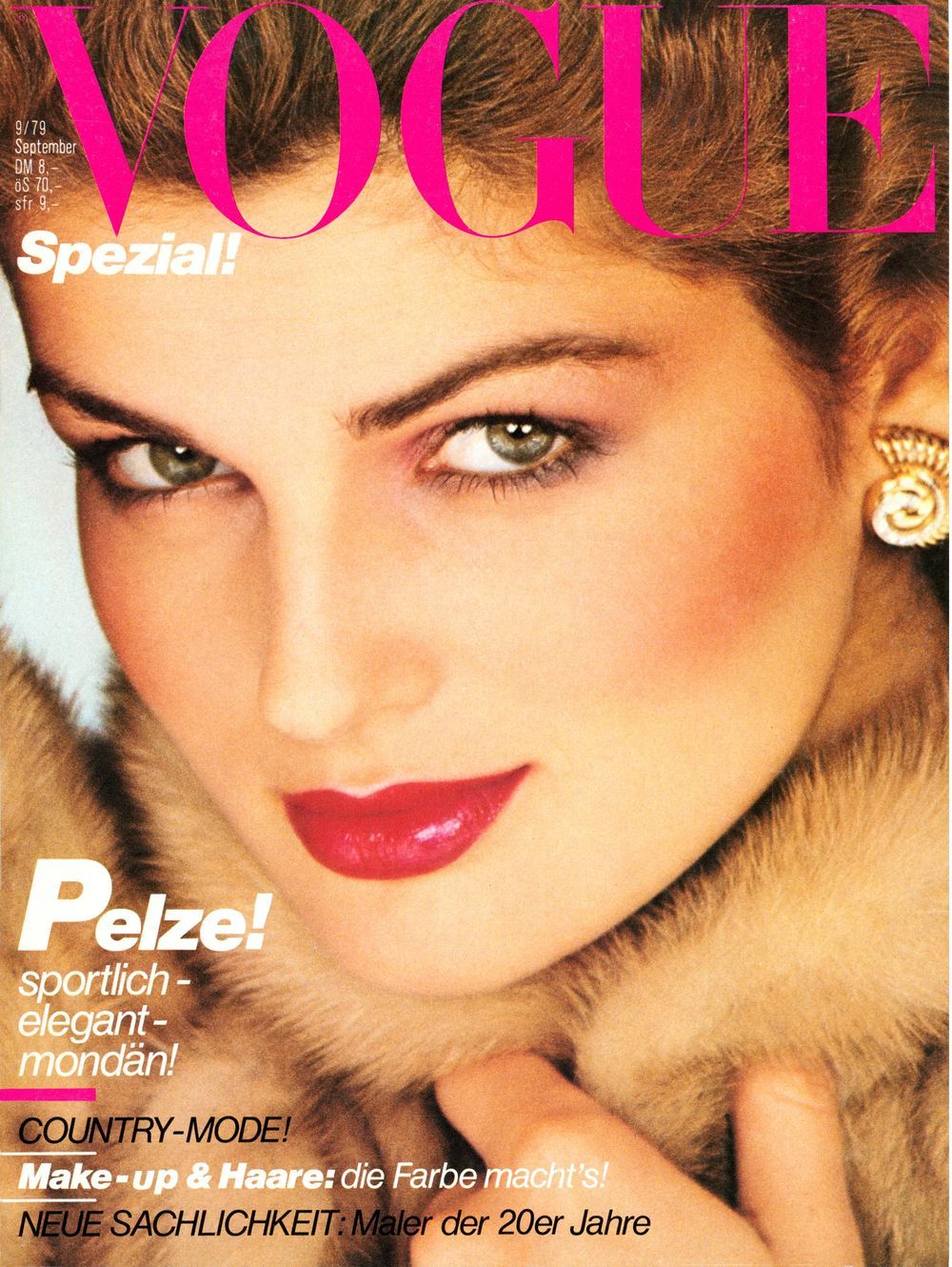 Vogue Revista Alemanha 1979-09 Eva Voorhis Eric Boman Edição original