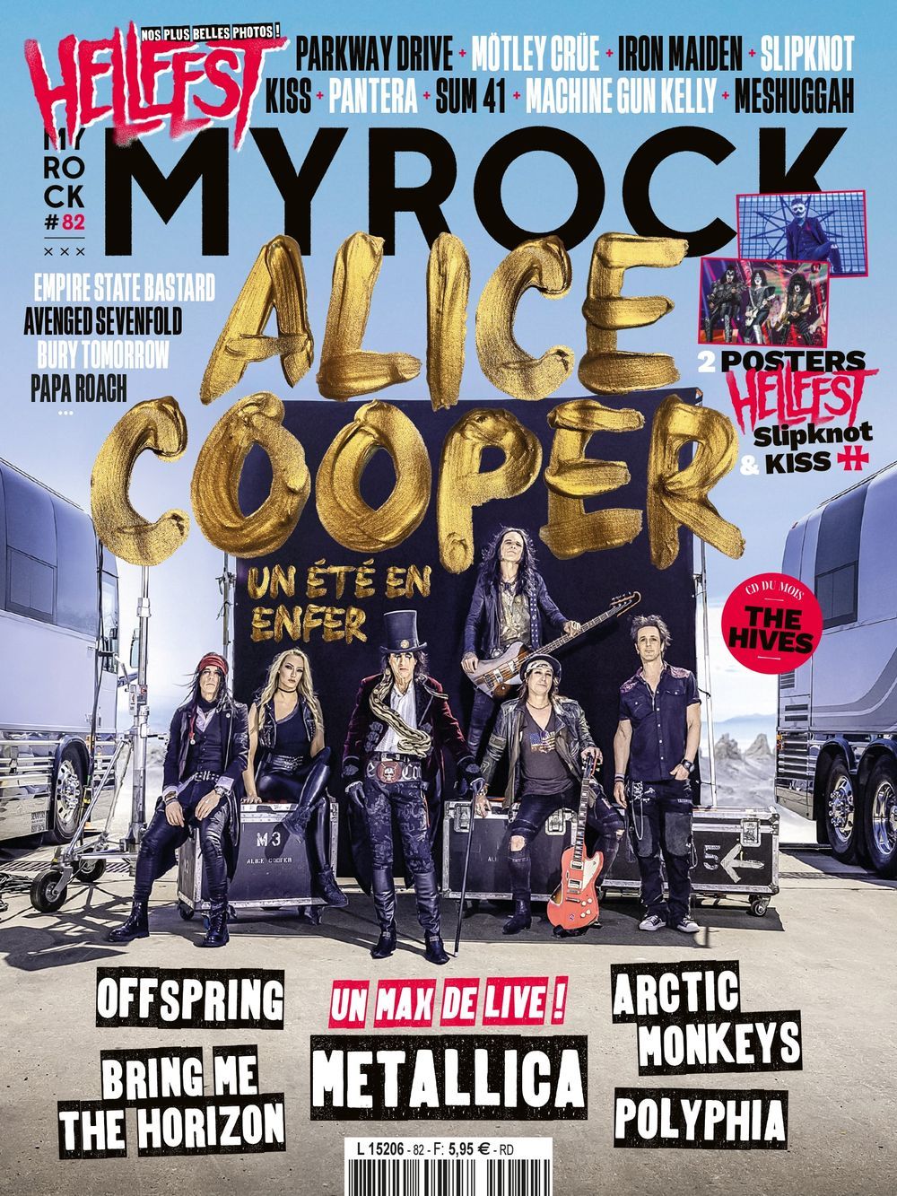 MyRock Tijdschrift Frankrijk 2023 #82 Alice Cooper Metallica Offspring Arctic Monkeys Originele uitgave