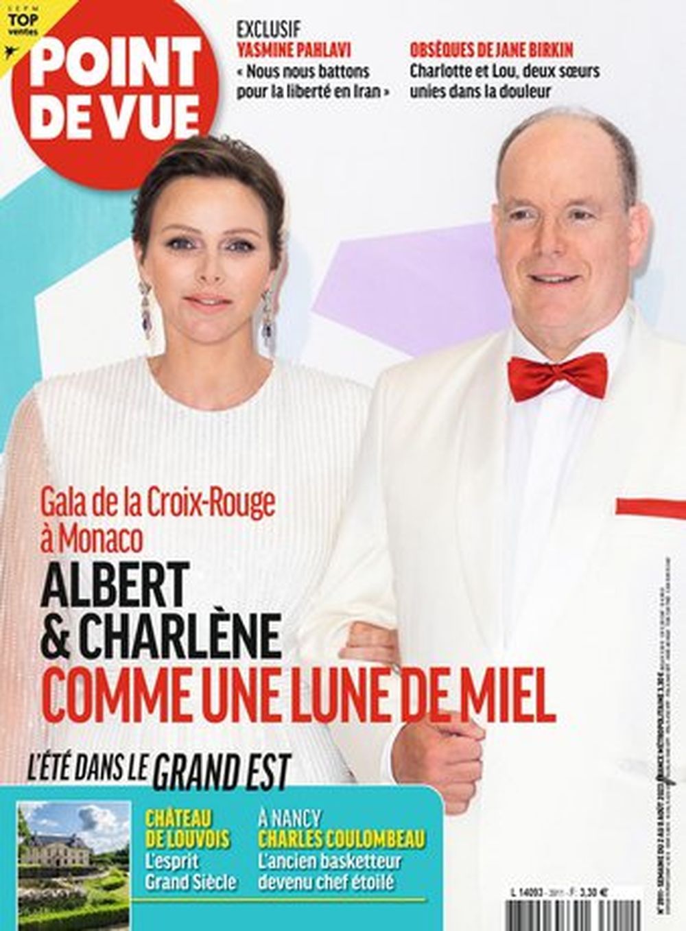 Point De Vue Magasin Frankrig 2023 #3911 Charlene Albert Monaco Originaludgave