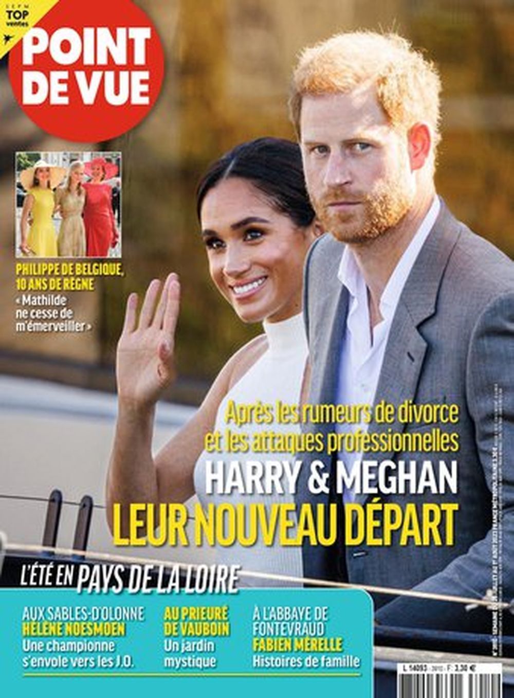 Point De Vue Magasin Frankrig 2023 #3910 Harry Meghan Originaludgave