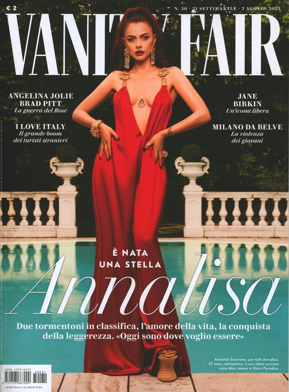 Vanity Fair Revista Italia 2023-31 Annalisa Jane Birkin Edición original