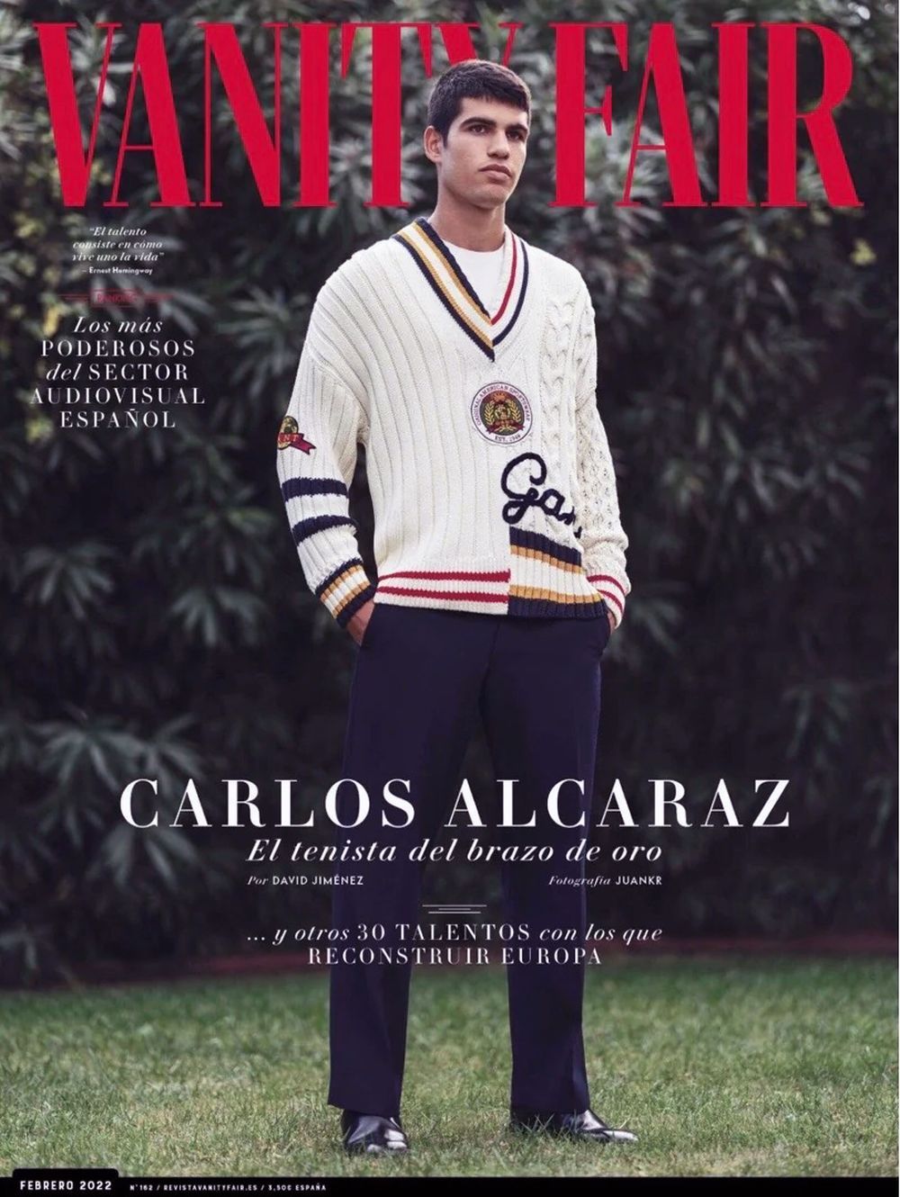Vanity Fair Magazine Espagne 2022 #162 Carlos Alcaraz Édition originale