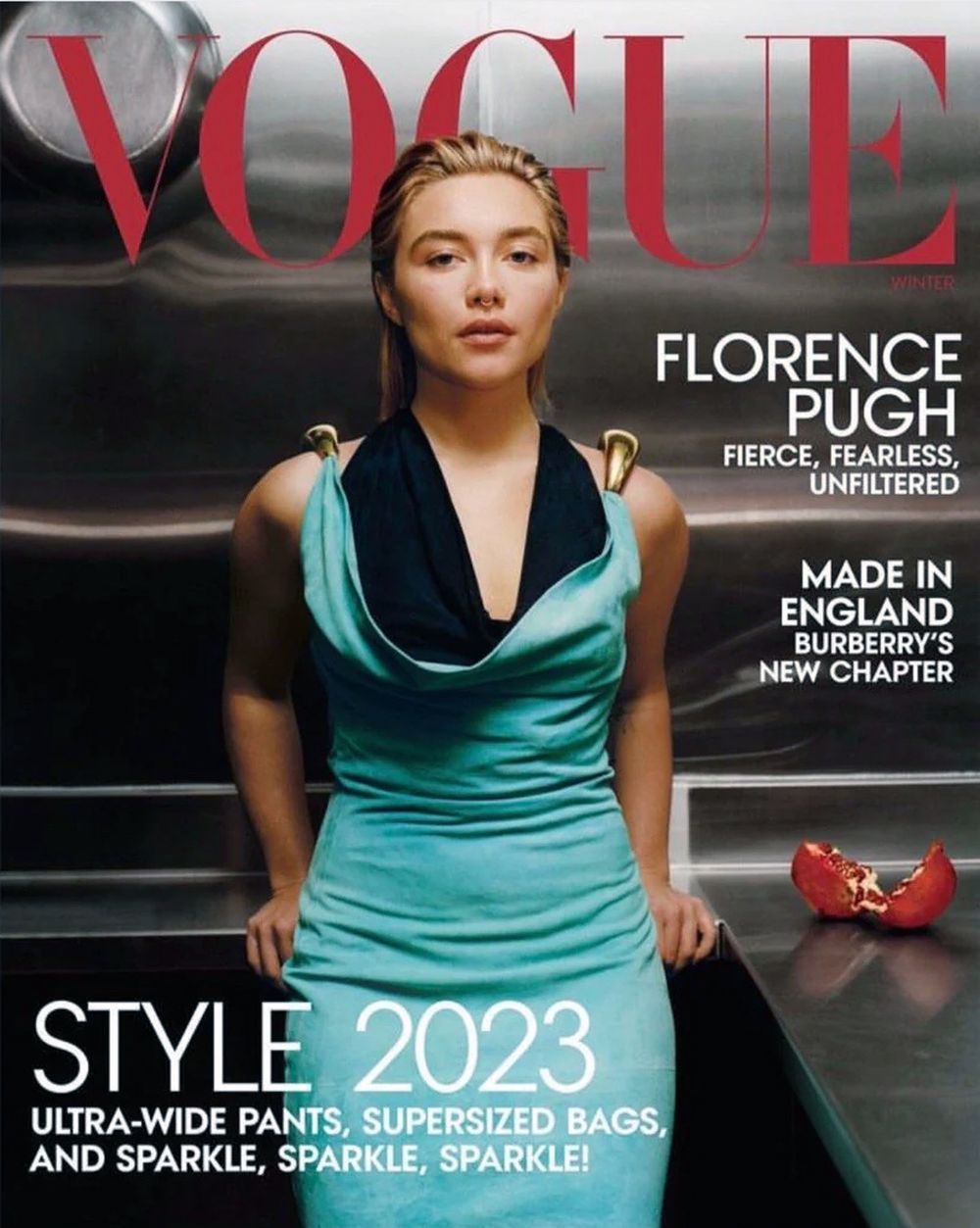 Vogue Magasin USA 2023-01+02 Florence Pugh Originaludgave