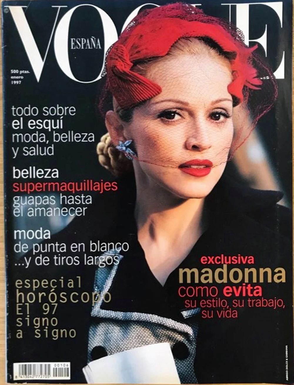 Vogue Revista España 1997-01 Madonna Evita Edición original