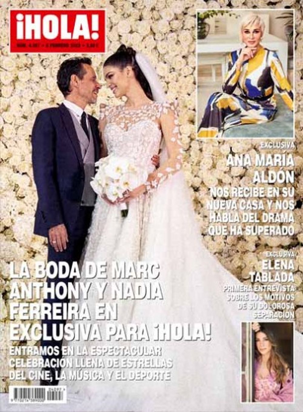 Hola Magazine Espagne 2023 #4097 Marc Anthony Nadia Ferreira Ana Maria Aldon Édition originale