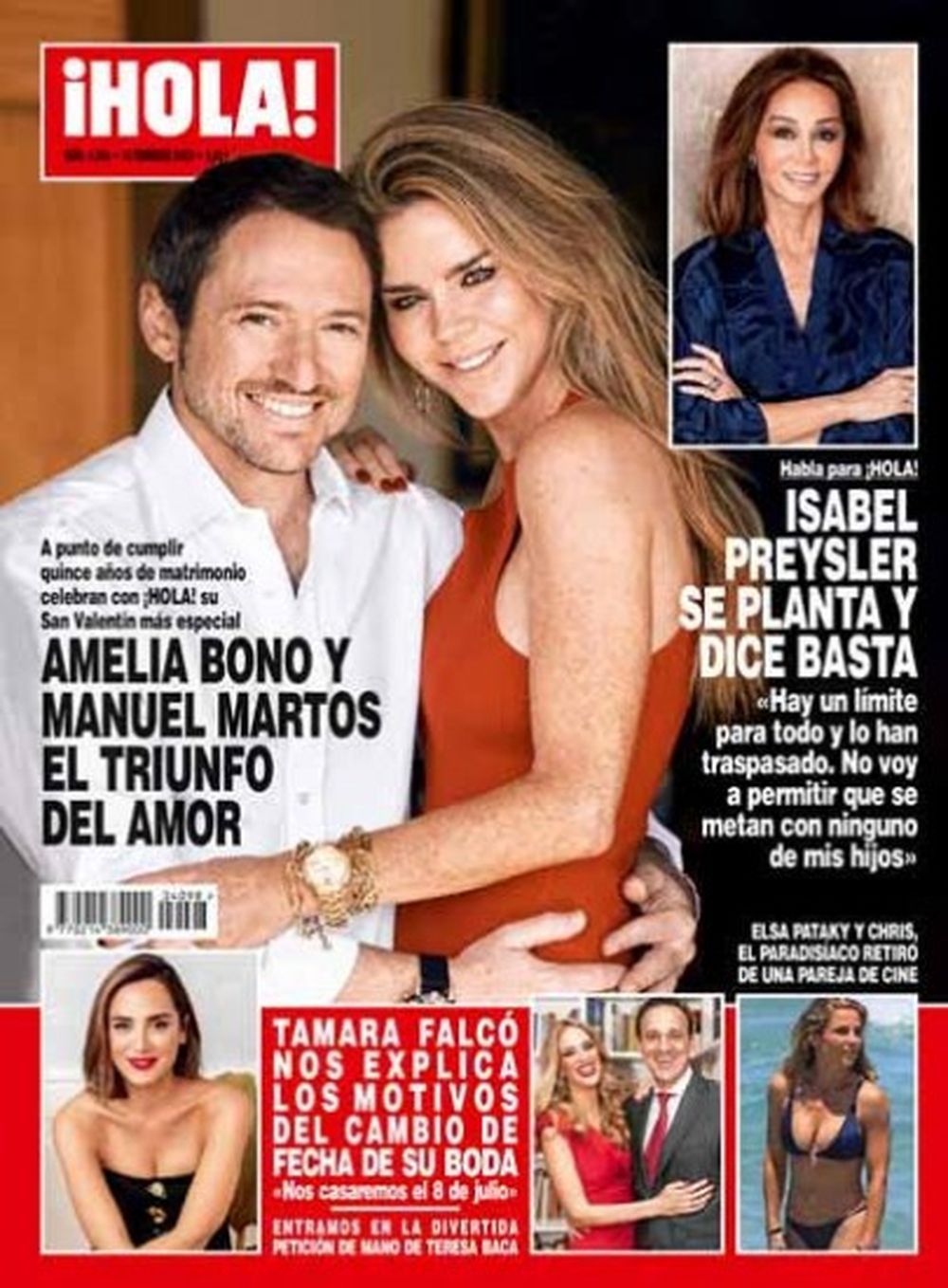 Hola Tijdschrift Spanje 2023 #4098 Amelia Bono Manuel Martos Isabel Preysler Originele uitgave