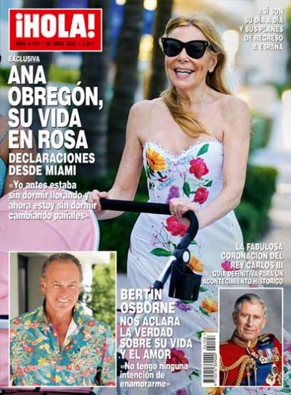 Hola Tijdschrift Spanje 2023 #4108 Ana Obregón Bertín Osborne Charles Originele uitgave