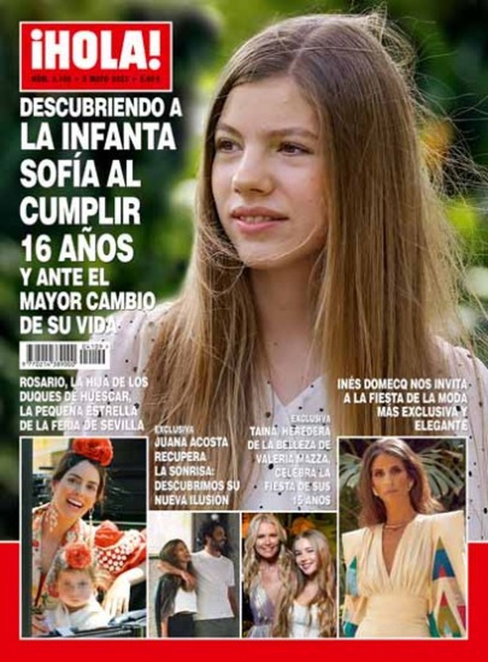 Hola Rivista Spagna 2023 #4109 Sofia De Borbon Y Ortiz Edizione originale