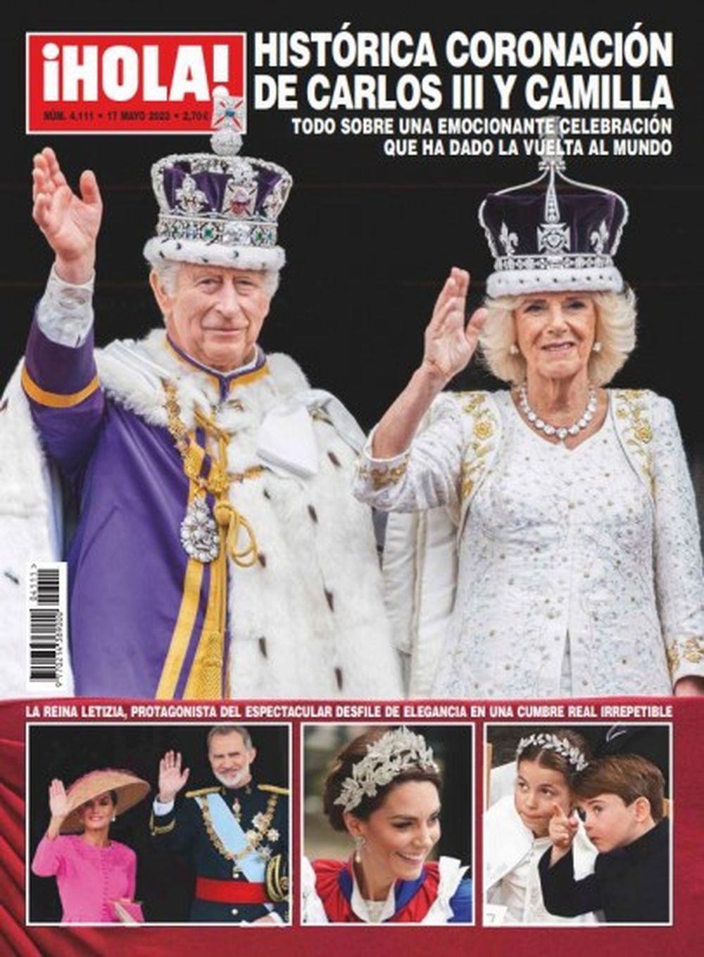 Hola Lehti Espanja 2023 #4111 Charles Camilla Alkuperäinen painos