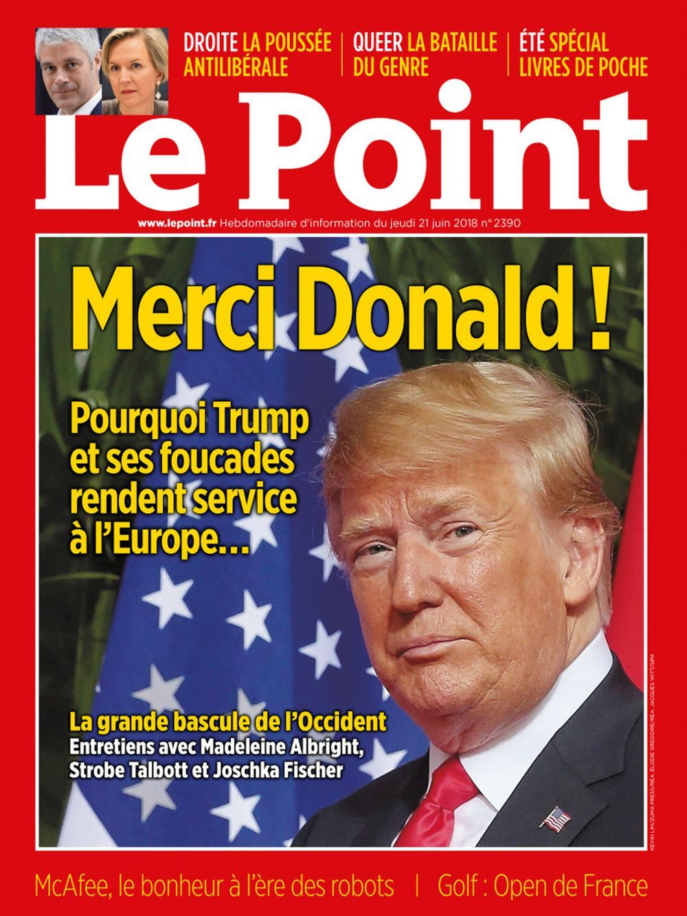 Le Point Revista Francia 2018 #2390 Donald Trump Edición original