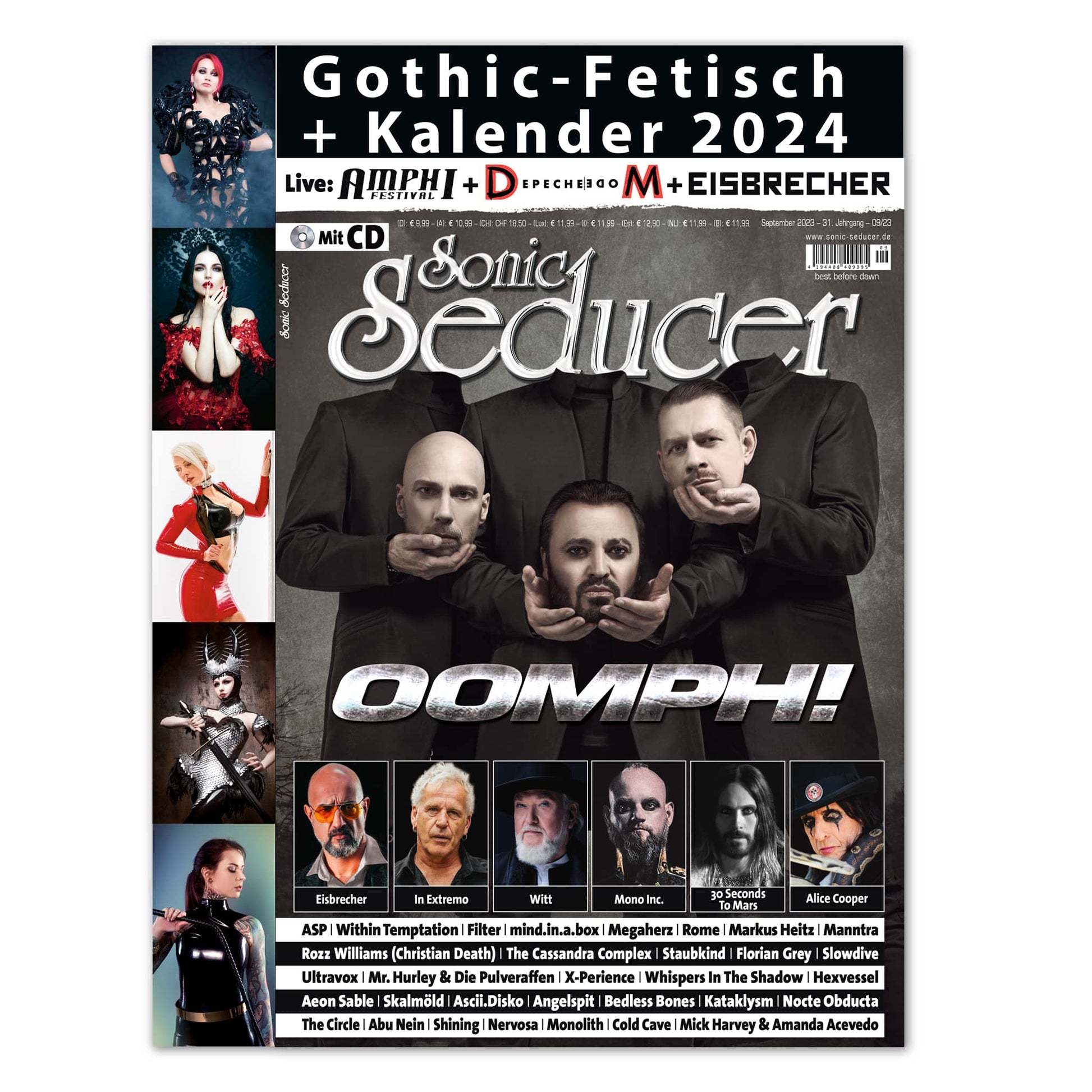 Sonic Seducer Magazin Deutschland 2023-09 Oomph! ASP In Extremo Depeche Mode