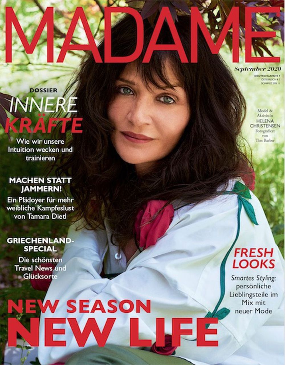 Madame Magasin Tyskland 2020-09 Helena Christensen Originaludgave
