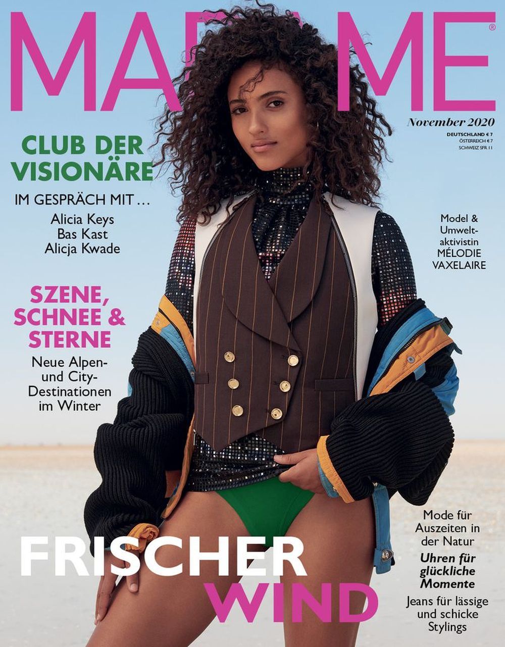 Madame Rivista Germania 2020-11 Melodie Vaxelaire Edizione originale Cover #1