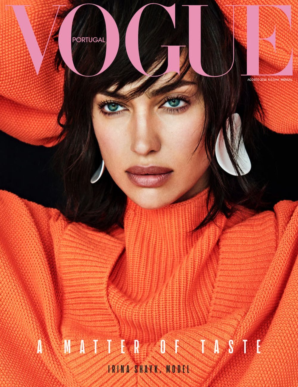 Vogue Magasin Portugal 2019-08 Irina Shayk Originalutgåva Cover #1