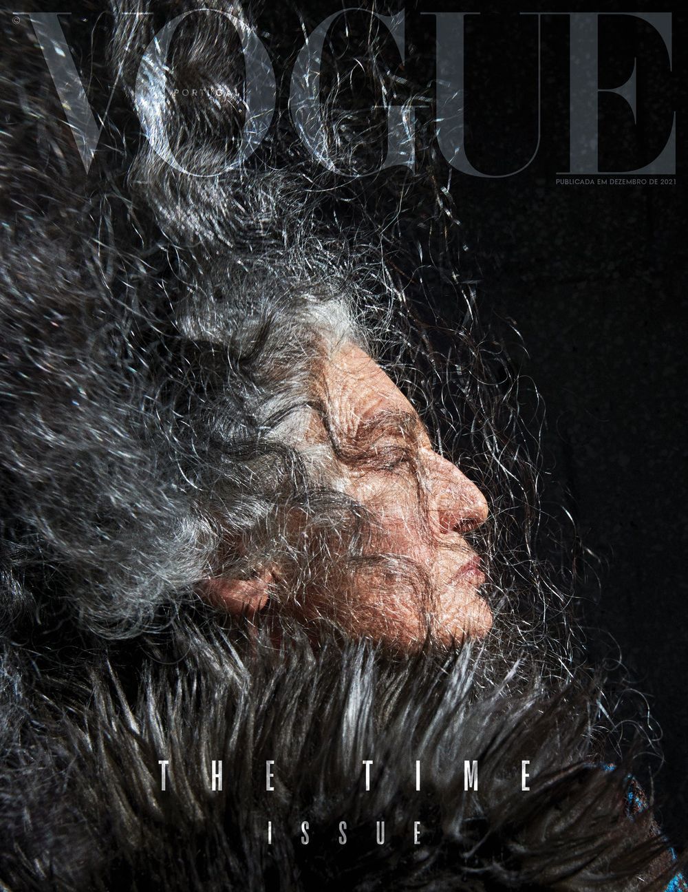 Vogue Revista Portugal 2021-12+01 Benedetta Barzini Edição original Cover #1