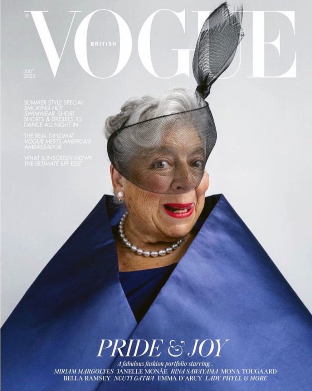 Vogue Magasin UK 2023-07 Miriam Margolyes Originaludgave