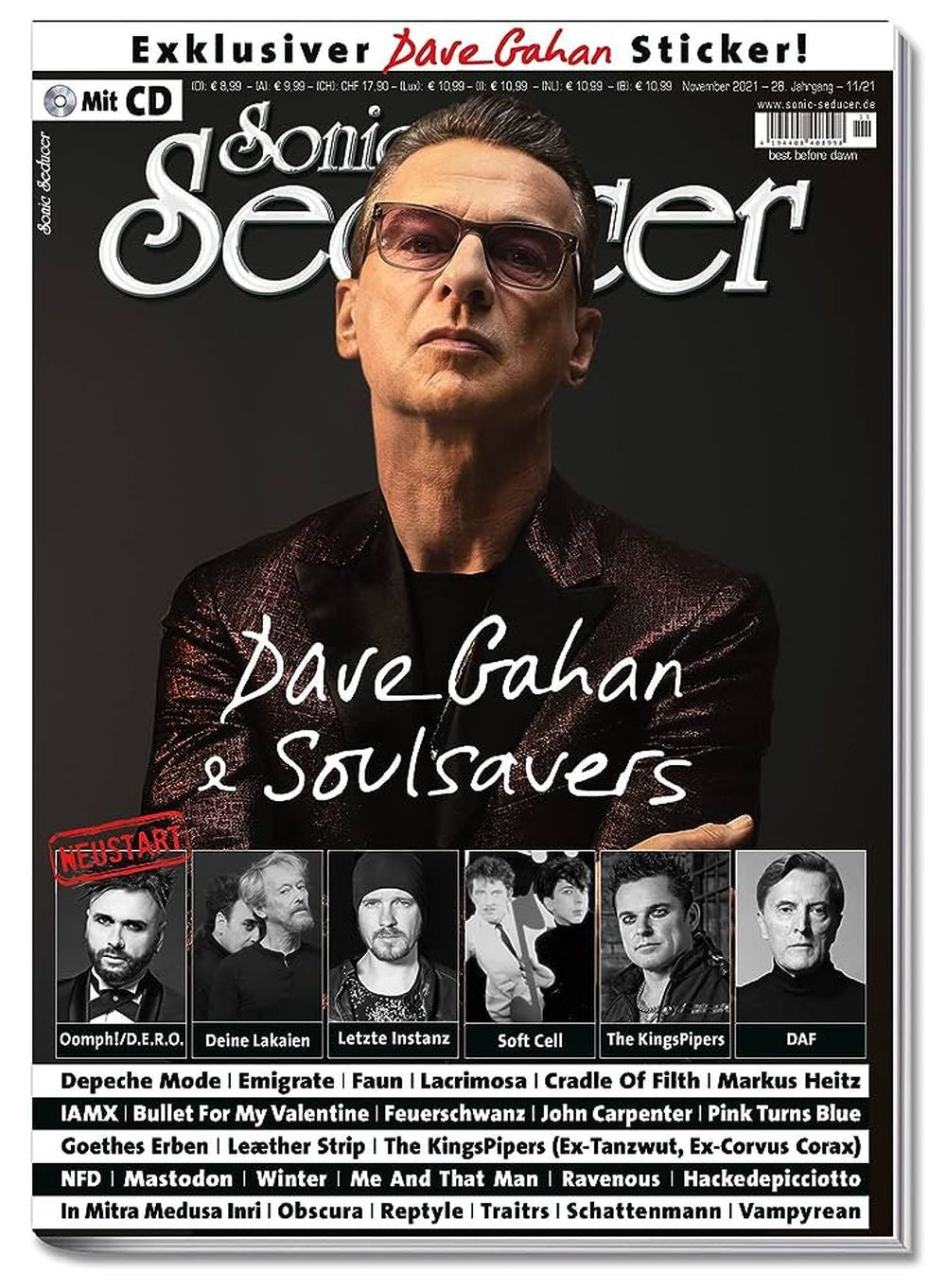 Sonic Seducer Magazin Deutschland 2021-11 Dave Gahan Soulsavers Emigrate