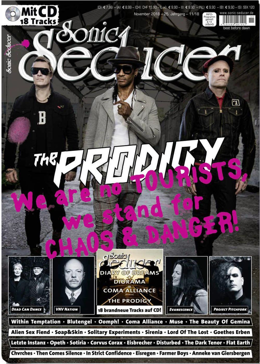 Sonic Seducer Magazin Deutschland 2018-11 The Prodigy Dead Can Dance