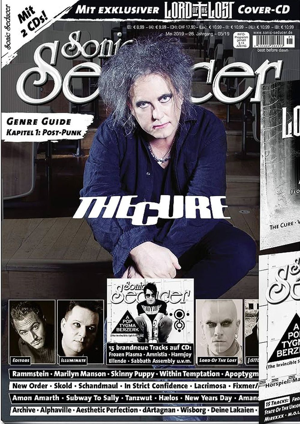 Sonic Seducer Magazine Germany 2019-05 The Cure Marilyn Manson Original Print Issue + CD
