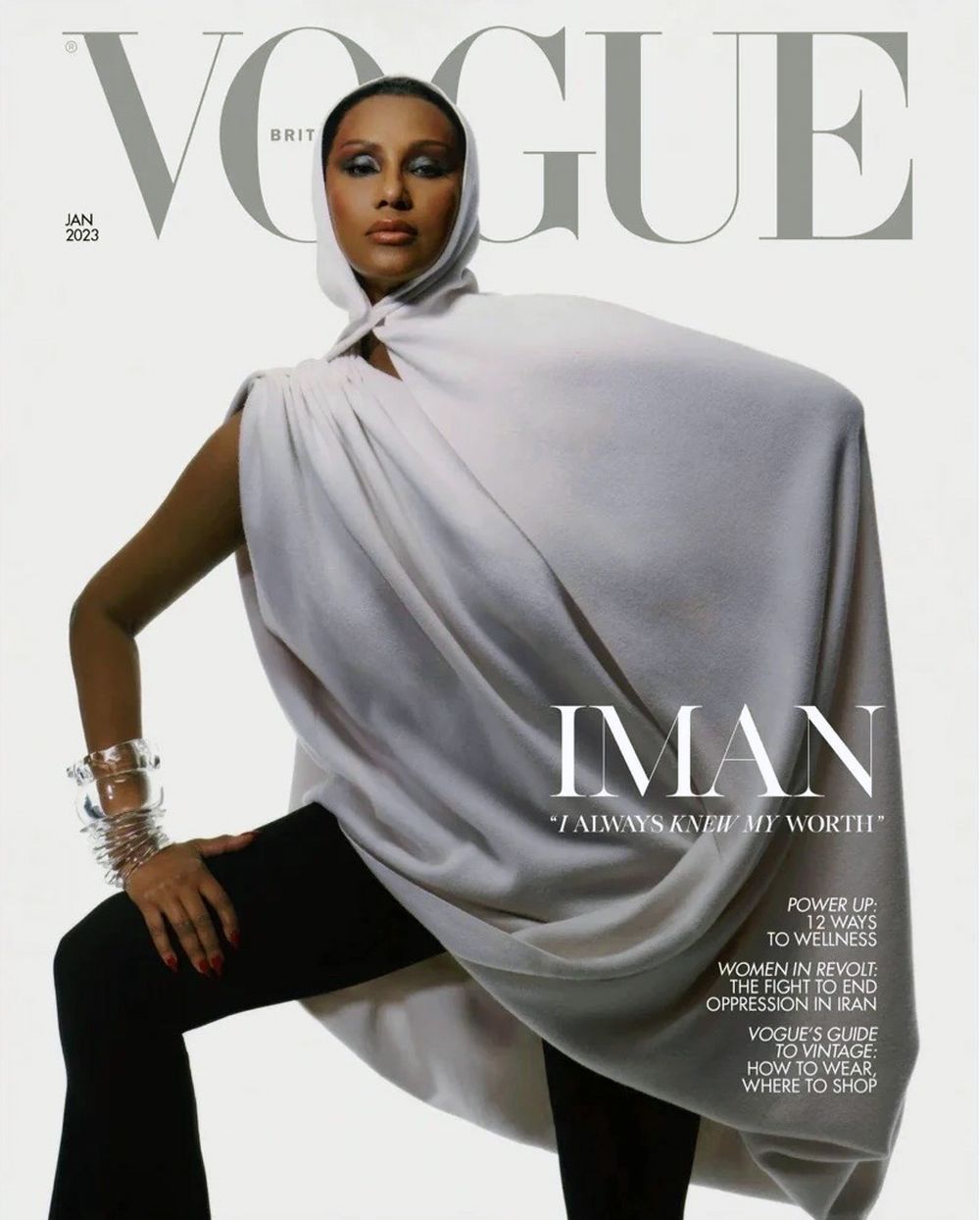 Vogue Revista UK 2023-01 – Iman – Edición original Cover #1