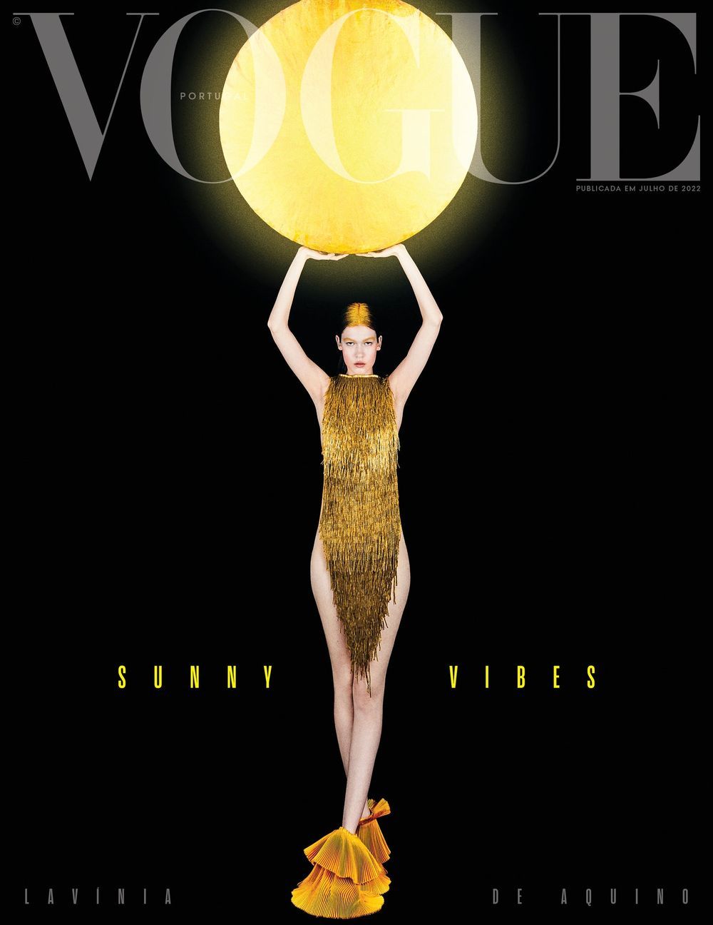 Vogue Revista Portugal 2022-07+08 Lavinia De Aquino Edición original Cover #1