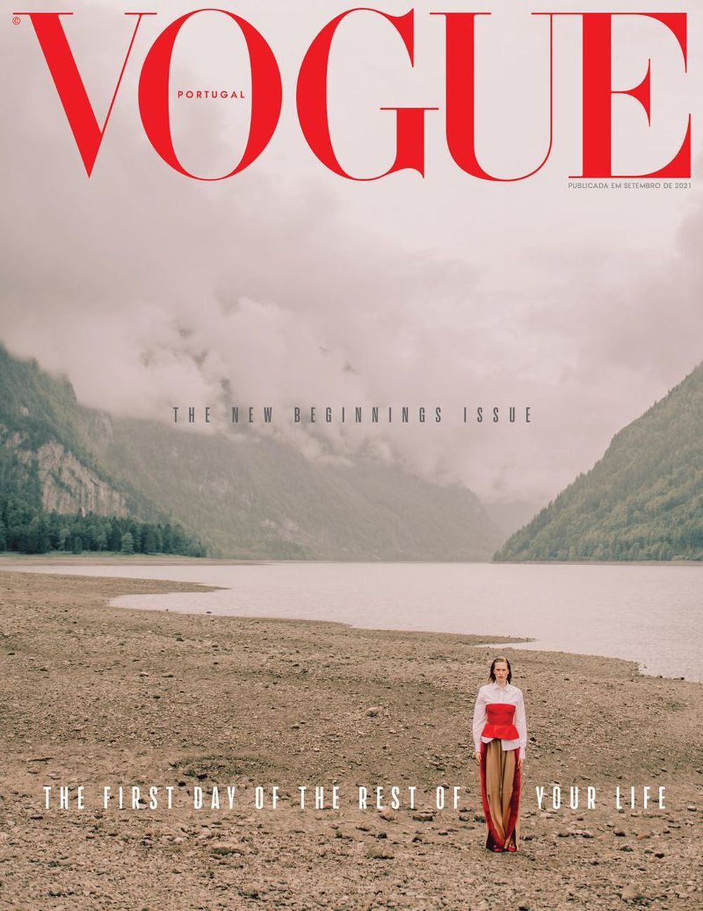 Vogue Tijdschrift Portugal 2021-09 Leanne De Haan Originele uitgave Cover #1