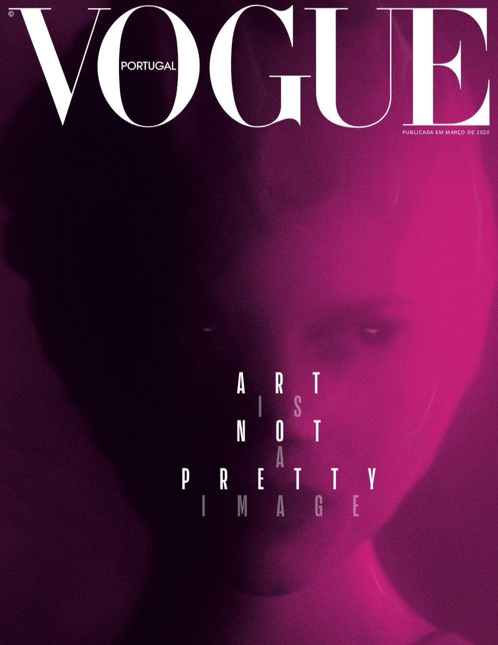 Vogue Tijdschrift Portugal 2020-03 Ola Rudnicka Red Originele uitgave