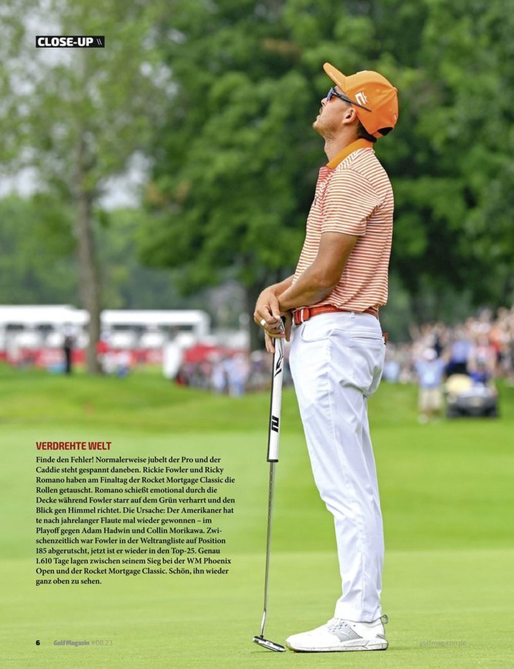 Golf Magasin Tyskland 2023-08 – Bernhard Langer Rickie Fowler – Originaludgave