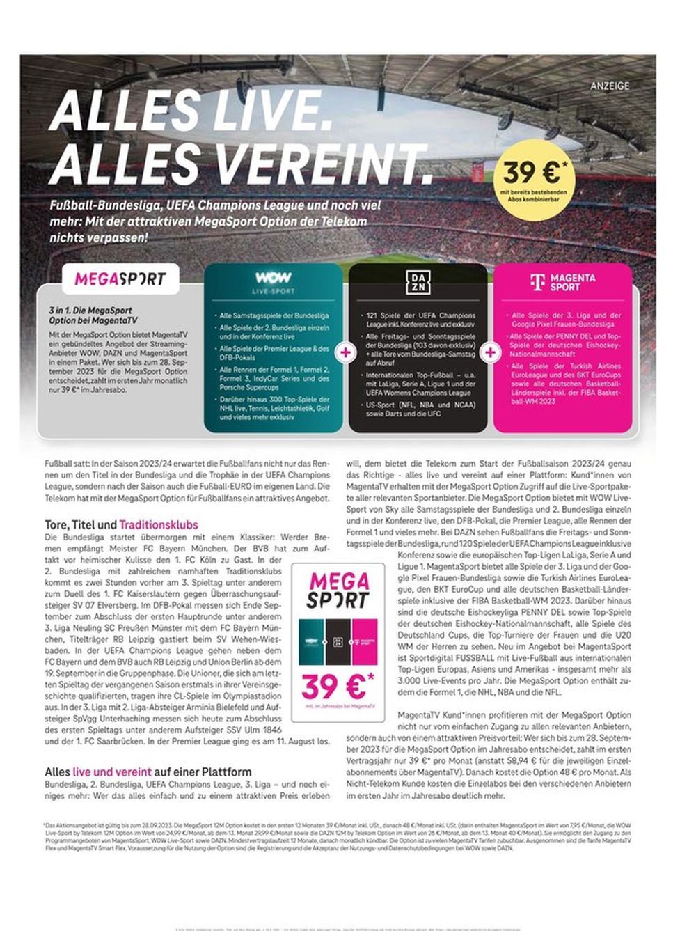 Sport Bild Lehti Saksa 2023-33 Harry Kane Bellingham Tuchel Khedira Alkuperäinen painos