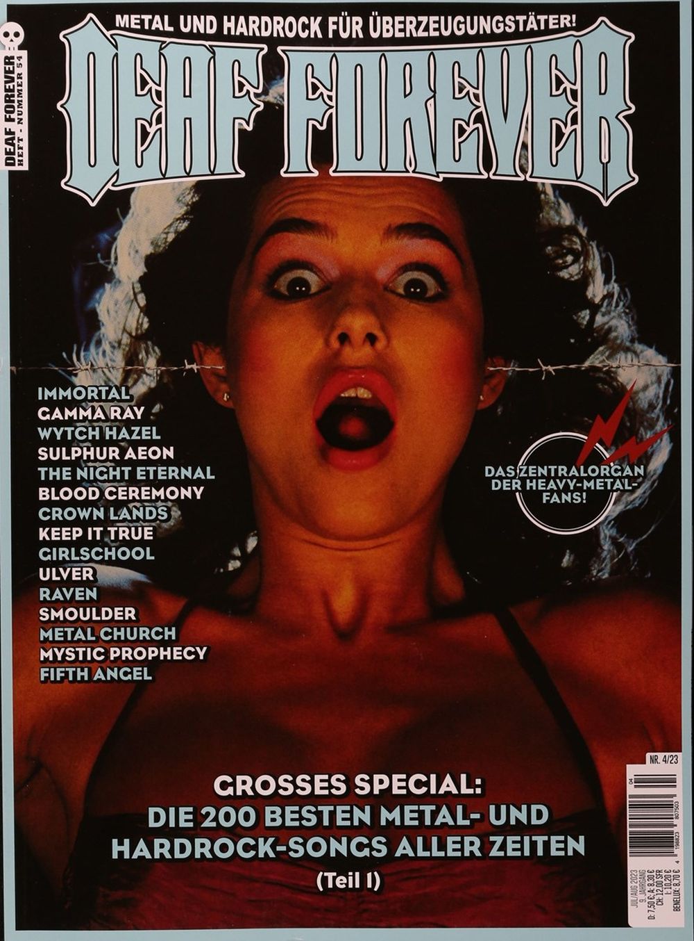 Deaf Forever Magazin Deutschland 2023-04 Immortal Gamma Ray Ulver #54