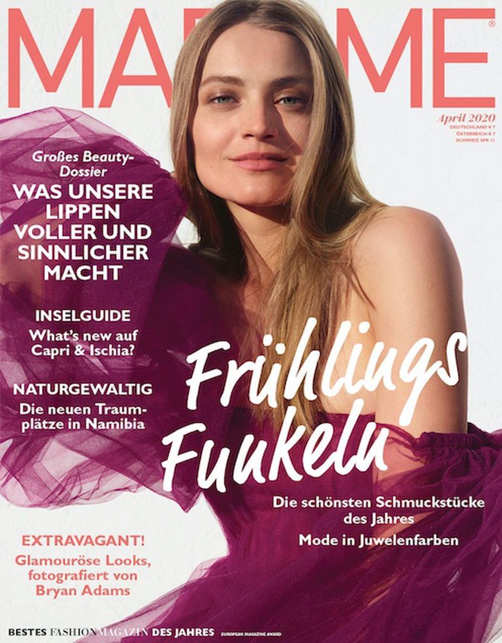 Madame Tijdschrift Duitsland 2020-04 Anna Jagodzinska Originele uitgave