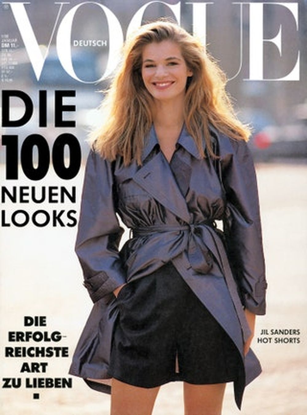 Vogue Tijdschrift Duitsland 1990-01 Cordula Reyer Originele uitgave